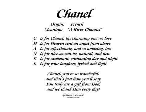 The song meanings of CHANEL & CHANEL's means from Jonna 